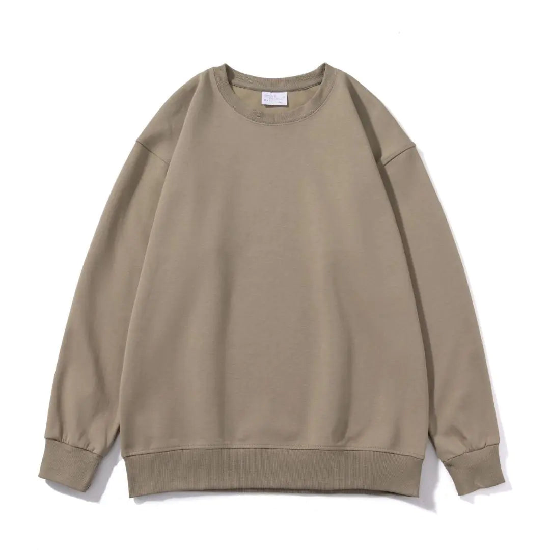 Versatile Academy Style Solid Color Loose Top