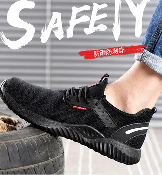 Men's Odor-Resistant Work Safety Shoes