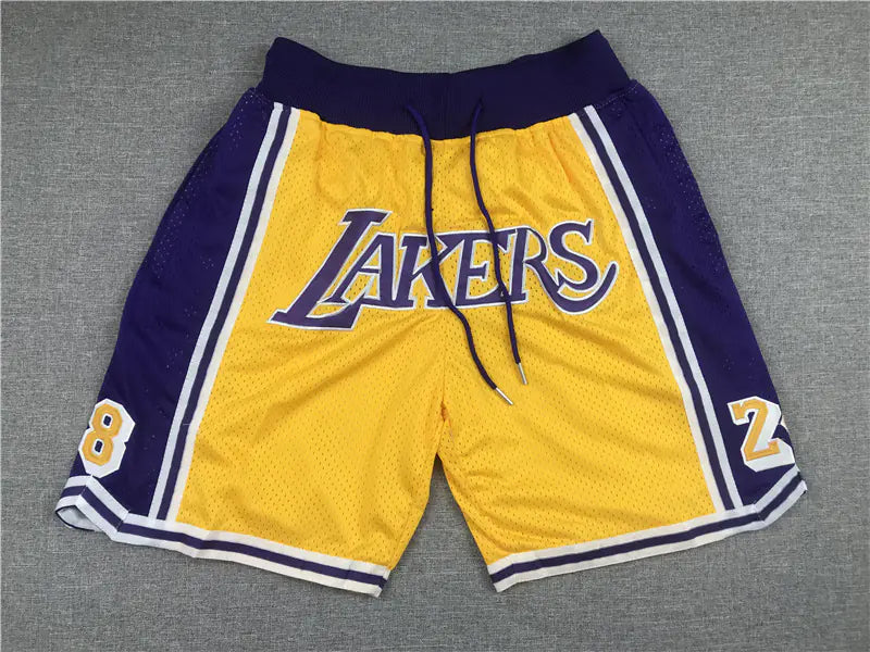 Lakers James Inspired Vintage Just Don Basketball Shorts
