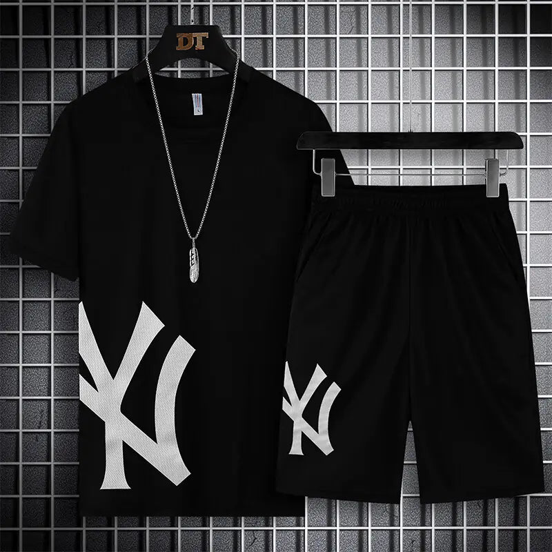 Quick-Dry Sport Short Sleeve Set for Summer Fashion