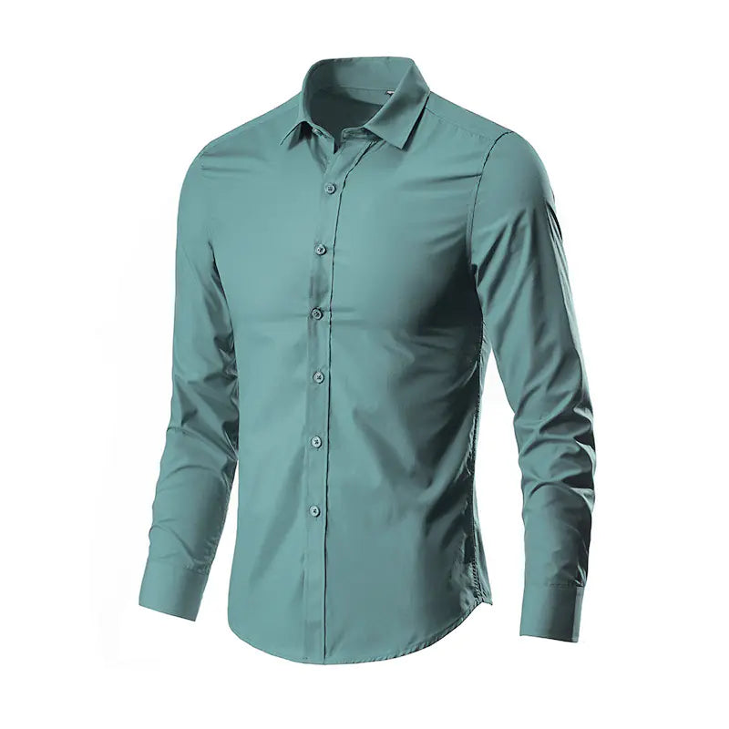 2024 Spring New Men's Long Sleeve Shirt - Korean Style