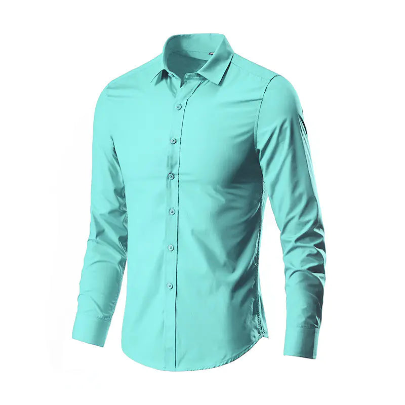 2024 Spring New Men's Long Sleeve Shirt - Korean Style