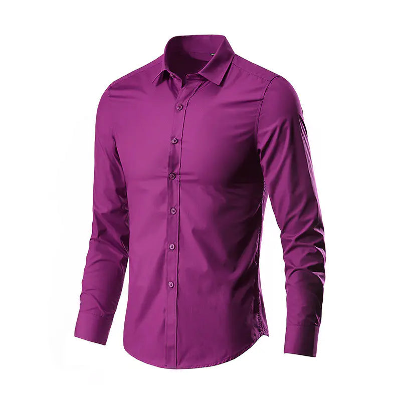2024 Spring New Men's Long Sleeve Shirt - Korean Style