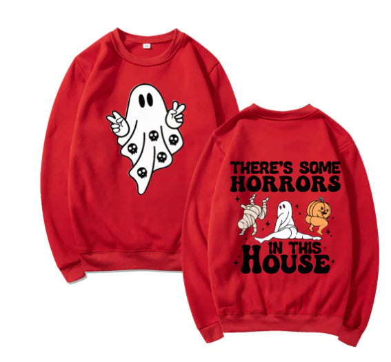 Women's Casual Printed Pullover Long Sleeve Sweater