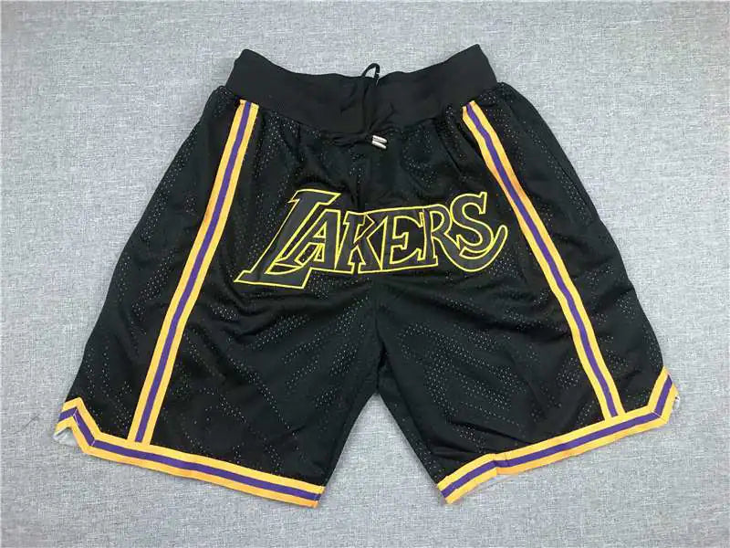 Lakers James Inspired Vintage Just Don Basketball Shorts