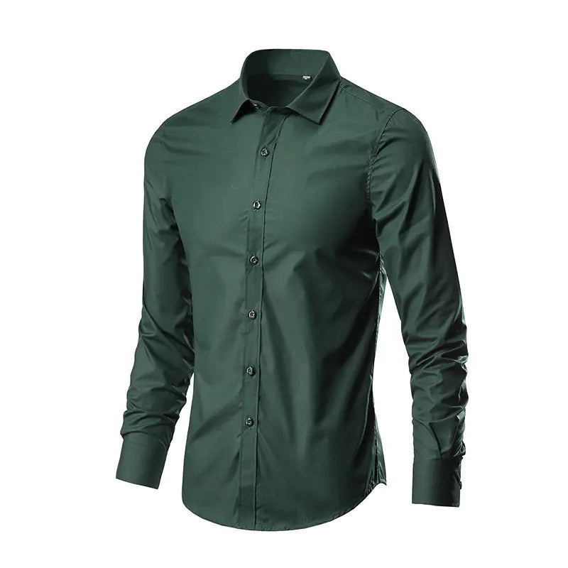 2024 Spring New Men's Long Sleeve Shirt - Korean Style