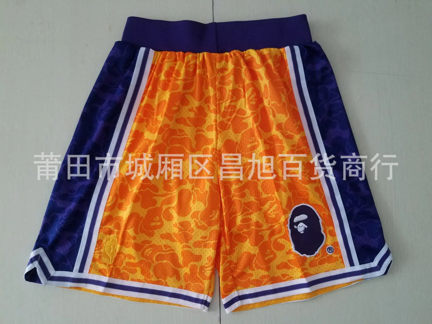 Lakers James Inspired Vintage Just Don Basketball Shorts
