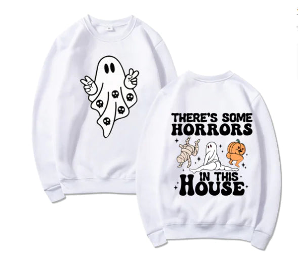 Women's Casual Printed Pullover Long Sleeve Sweater