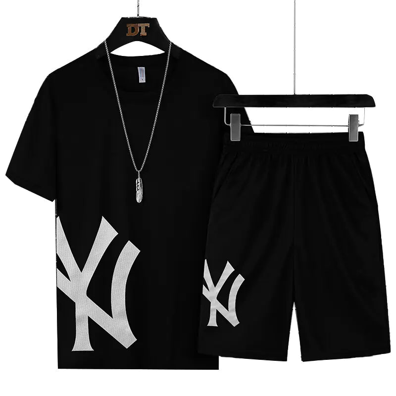 Quick-Dry Sport Short Sleeve Set for Summer Fashion
