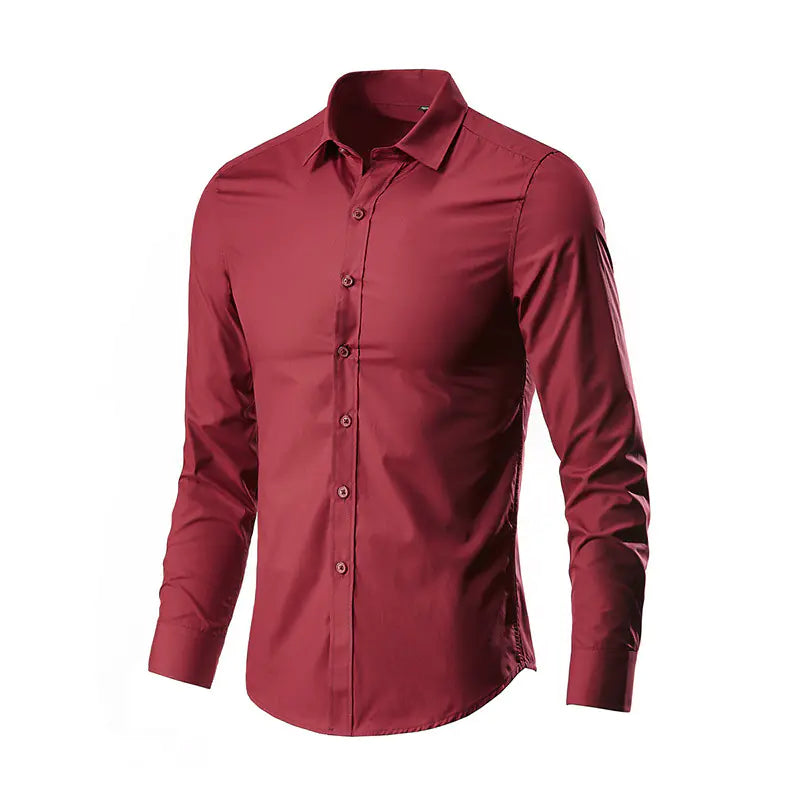 2024 Spring New Men's Long Sleeve Shirt - Korean Style