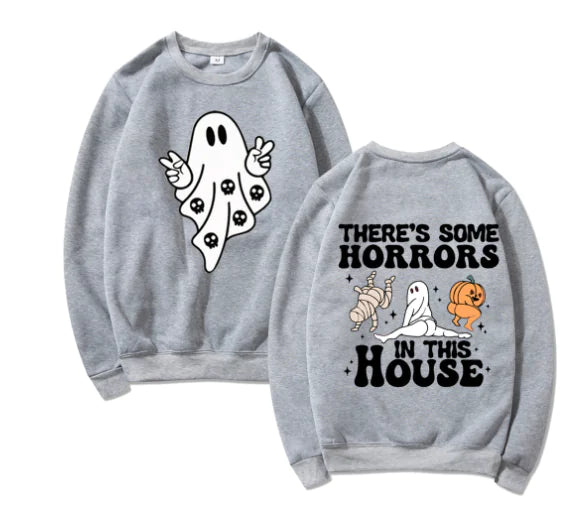 Women's Casual Printed Pullover Long Sleeve Sweater