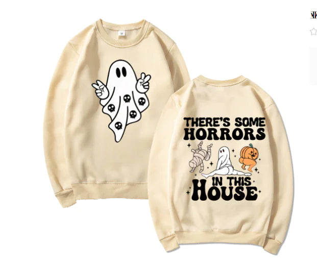 Women's Casual Printed Pullover Long Sleeve Sweater