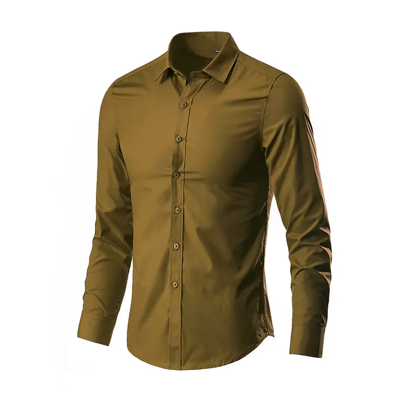2024 Spring New Men's Long Sleeve Shirt - Korean Style