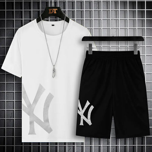 Quick-Dry Sport Short Sleeve Set for Summer Fashion