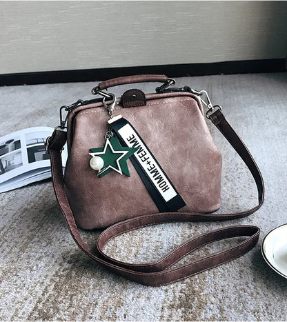 Retro Fashion Handbag for Women - Portable Shoulder Bag