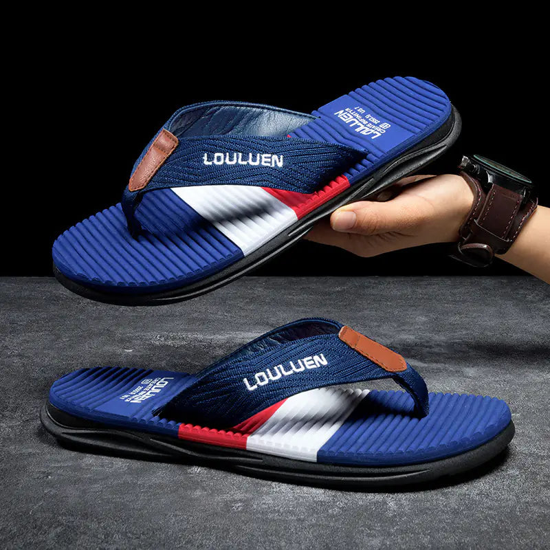 2024 Summer Men's Flip Flops - Non-Slip Rubber Sandals