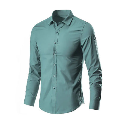2024 Spring New Men's Long Sleeve Shirt - Korean Style