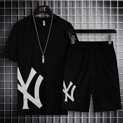 Quick-Dry Sport Short Sleeve Set for Summer Fashion