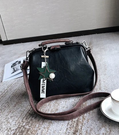 Retro Fashion Handbag for Women - Portable Shoulder Bag