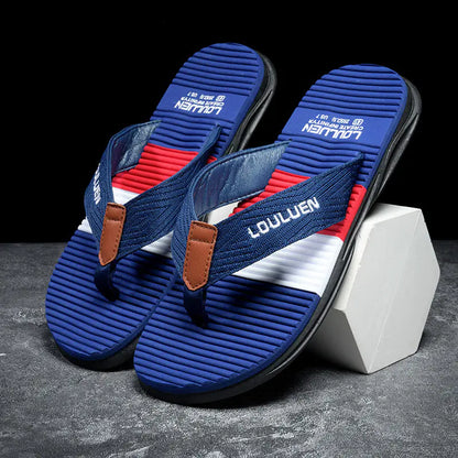 2024 Summer Men's Flip Flops - Non-Slip Rubber Sandals