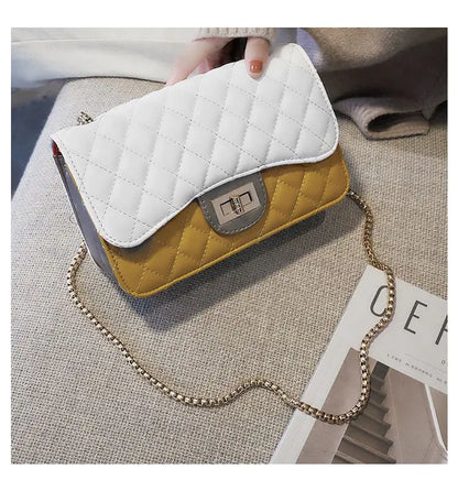 Trendy Spring 2019 Color-Block Mini Shoulder Bag