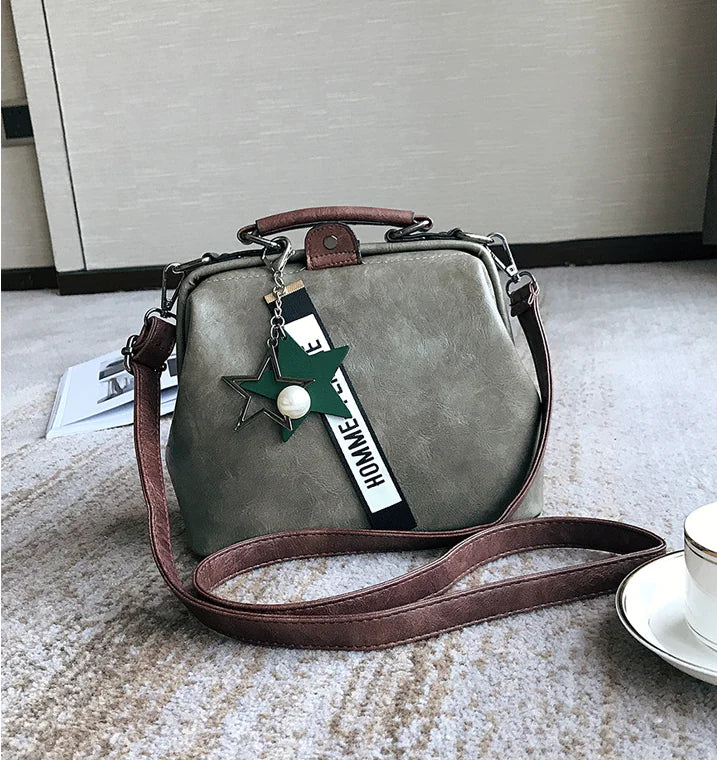 Retro Fashion Handbag for Women - Portable Shoulder Bag