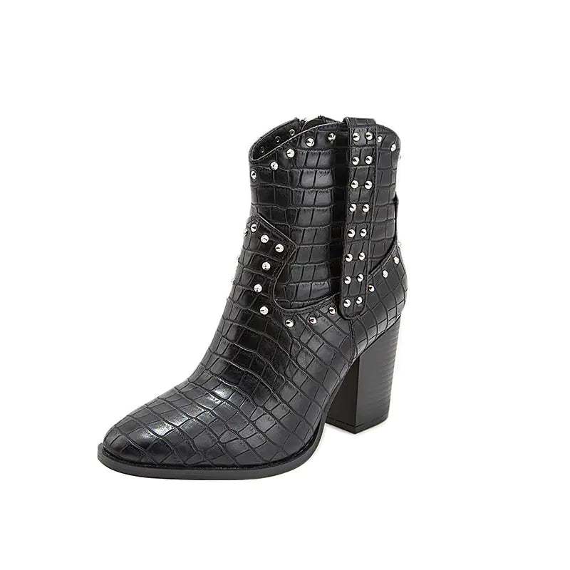 Thick Heel Martin Boots for Women - Europe & USA Style