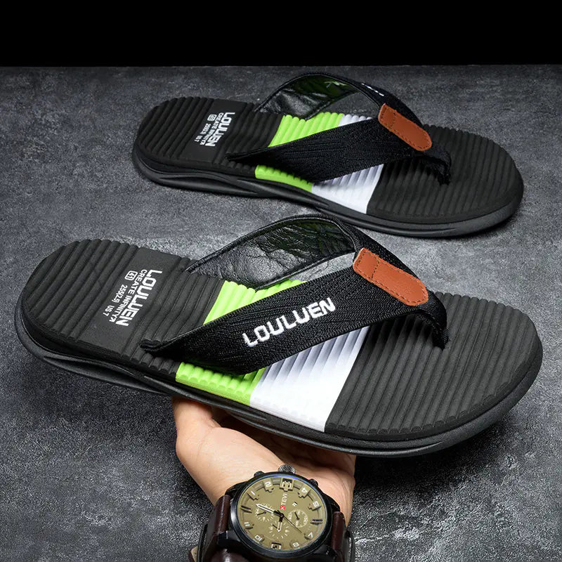 2024 Summer Men's Flip Flops - Non-Slip Rubber Sandals