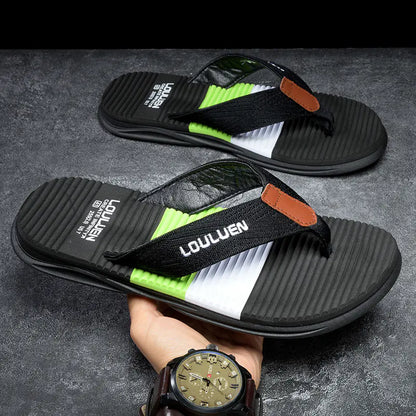 2024 Summer Men's Flip Flops - Non-Slip Rubber Sandals