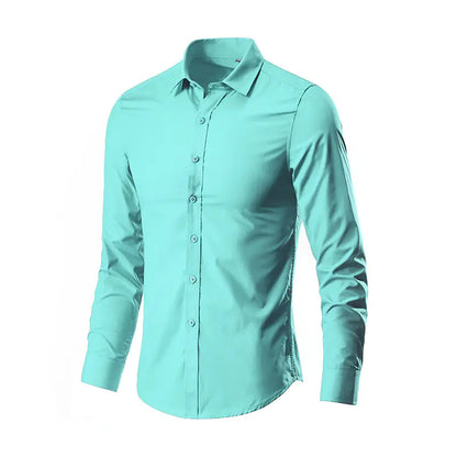 2024 Spring New Men's Long Sleeve Shirt - Korean Style