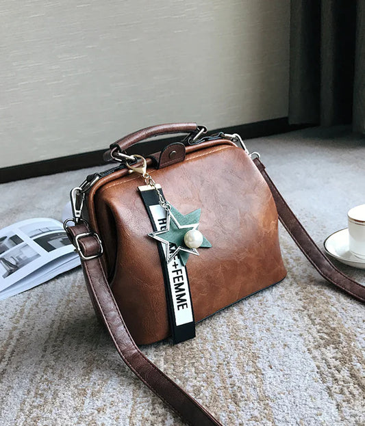 Retro Fashion Handbag for Women - Portable Shoulder Bag
