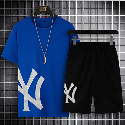 Quick-Dry Sport Short Sleeve Set for Summer Fashion