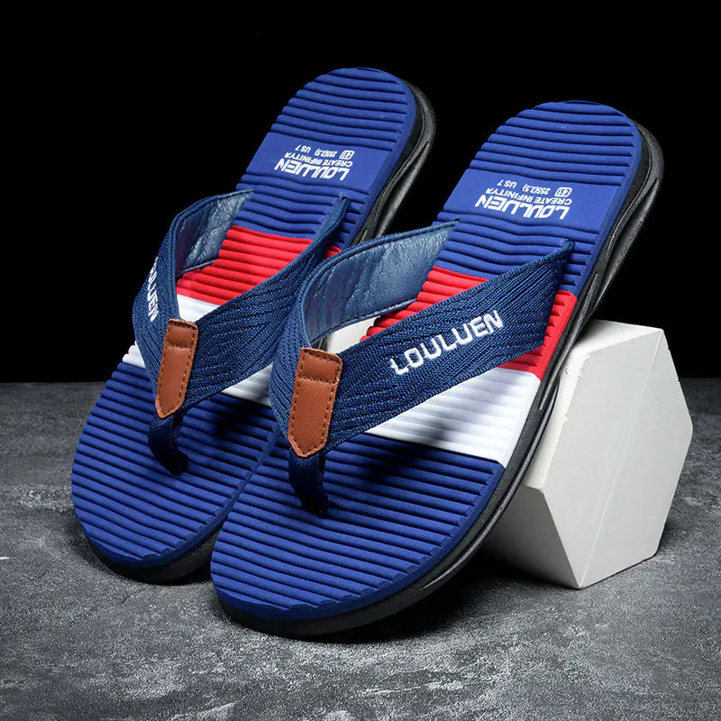 2024 Summer Men's Flip Flops - Non-Slip Rubber Sandals
