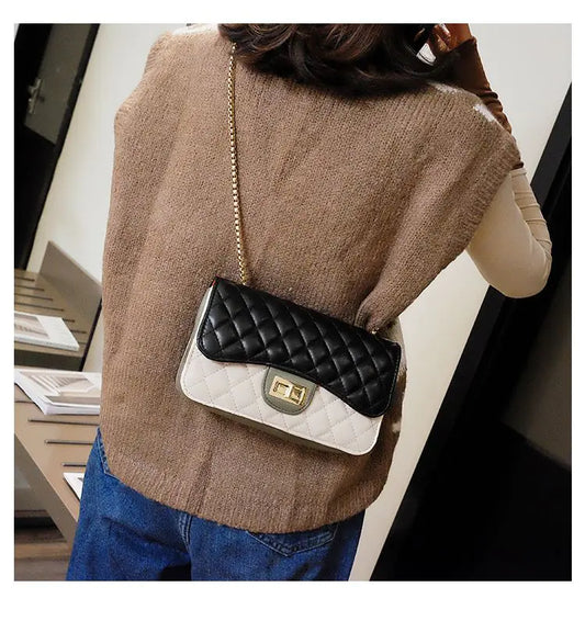 Trendy Spring 2019 Color-Block Mini Shoulder Bag