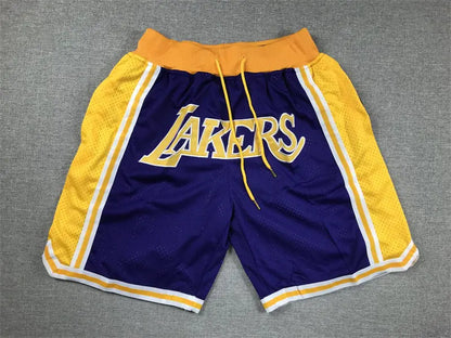 Lakers James Inspired Vintage Just Don Basketball Shorts