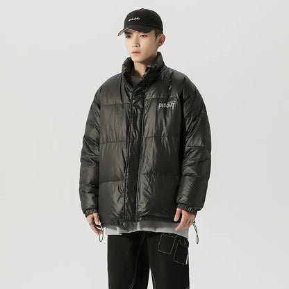 2020 Men's Winter Plain Down Jacket with Letter Design