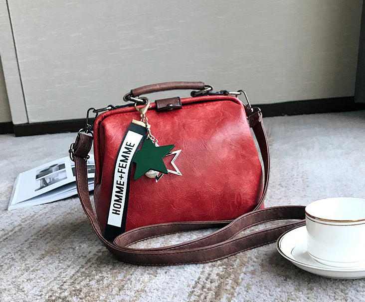 Retro Fashion Handbag for Women - Portable Shoulder Bag