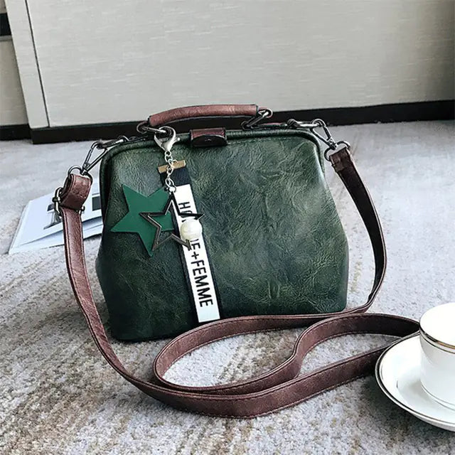 Retro Fashion Handbag for Women - Portable Shoulder Bag