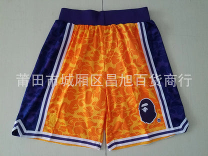 Lakers James Inspired Vintage Just Don Basketball Shorts