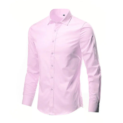 2024 Spring New Men's Long Sleeve Shirt - Korean Style