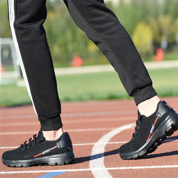 Men's Odor-Resistant Work Safety Shoes