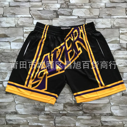 Lakers James Inspired Vintage Just Don Basketball Shorts