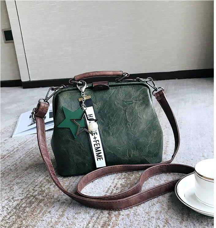 Retro Fashion Handbag for Women - Portable Shoulder Bag