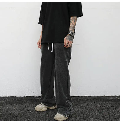 Slit Loose Terry Sweatpants