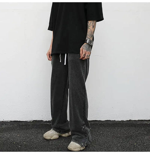 Slit Loose Terry Sweatpants