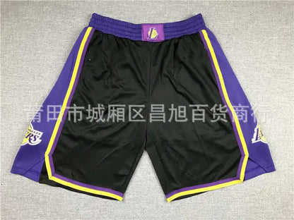 Lakers James Inspired Vintage Just Don Basketball Shorts