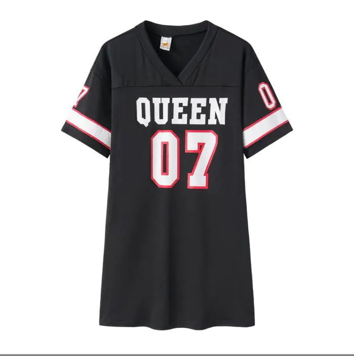 New Women's Hip-Hop Letter Print Dress for Spring/Summer