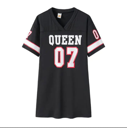 New Women's Hip-Hop Letter Print Dress for Spring/Summer