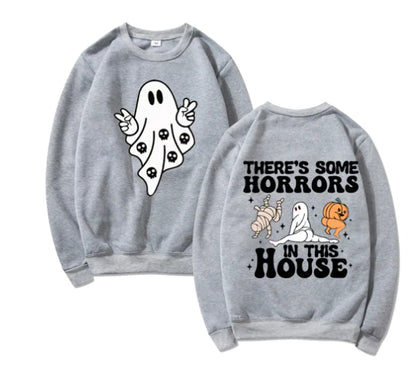 Women's Casual Printed Pullover Long Sleeve Sweater