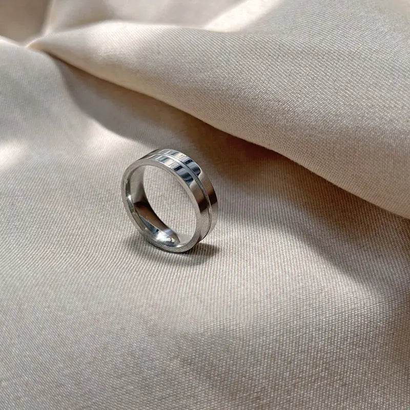 Personalized Titanium Steel Men's All-Match Ring